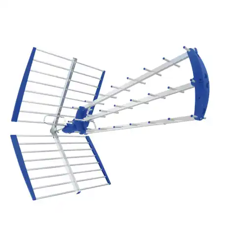antenna alluminio banda UHF digitale terrestre 28 elementi 105 cm Populair
