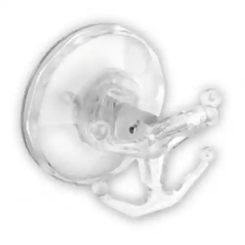 Snelle Levering appendino con ventosa crystal silicone Ø 7,5 cm con ganci attaccapanni
