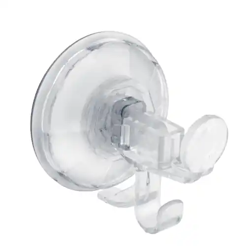 Veilige Betaling appendino con ventosa crystal silicone Ø 9 cm con ganci attaccapanni