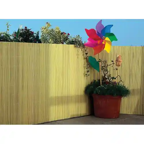 Arella doppia Bamboo in PVC canna ellittica 16 mm beige cm 300x150 da esterno giardino balcone terrazzo Fabrieksprijs