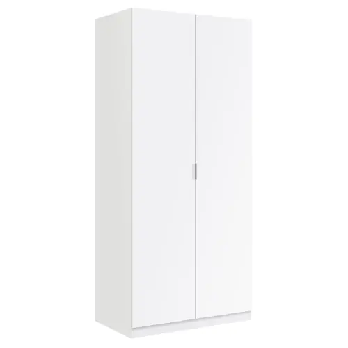 Armadio a 2 ante cm81,5x52x180h colore bianco con appendiabiti e 1 ripiano Bestseller