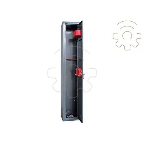 Armadio portafucili 2 posti Utilia Sucurity mm 250x200x1450 h cassetto chiave a doppia mappa 2 mandate 2 catenacci ø 18 mm porta 2 mm Favoriet
