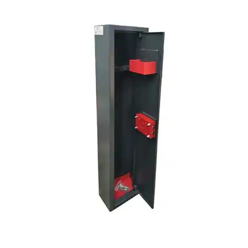 Armadio portafucili Effe 2 posti cm 25 x 15 x h 125,5 in lamiera d‘acciaio dello spessore di 2,0 mm catenaccio antisega Ø 18 mm senza tesoretto Flitsaanbieding