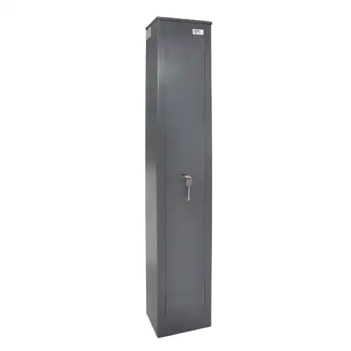 Gecertificeerd Armadio portafucili Effe 3 posti cm 25 x 20 x h 145 in lamiera d‘acciaio dello spessore di 3,0 mm catenaccio antisega Ø 18 mm con tesoretto