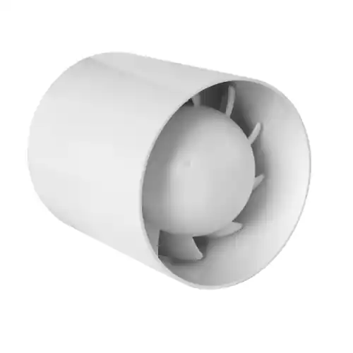 Laatste Kans Aspiratore elicoidale cilindrico per installazione all‘interno di tubi rigidi o flessibili bianco Ø 120-125 mm IP44 isolamento classe II