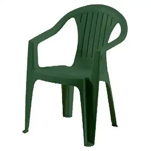 Beperkte Voorraad Atlantide LB sedia in polipropilene impilabile verde 56x56x79 cm