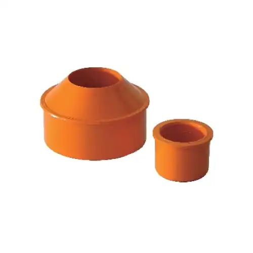 Alleen Vandaag Aumenti interni concentrici in pvc rosso Ø 32 x 50 mm raccordo pluviali