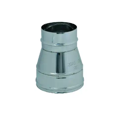 Gereduceerde Prijs Aumento diametro della canna fumaria da ø 20 cm M a 25 cm F in acciaio inox AISI 304