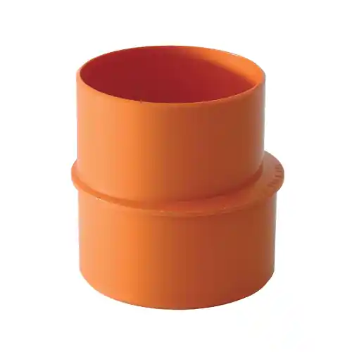 Aumento in pvc rosso Ø 40 x 100 mm giunto raccordo accessorio per pluviali maggiorazione Seizoensaanbieding