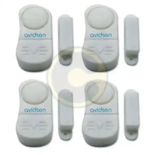 Avidsen kit 4 pz miniallarme bloccatapparelle magnetici per porte finestre Favoriet