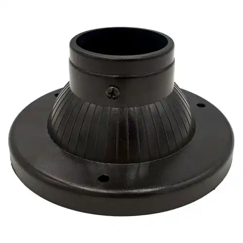 Alleen Vandaag Base basetta per palo colonna lanterna ABS ø 60 mmx 17x7,9h 6 cm nera