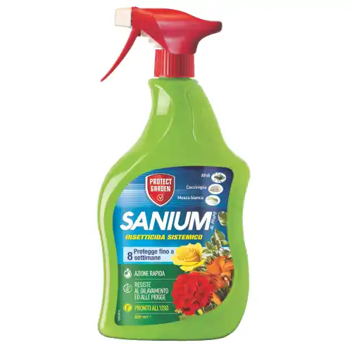 Korting Bayer/Sbm insetticida sistemico Sanium AL PFnPO 800 ml per il controllo di insetti sulle piante floreali e ornamentali