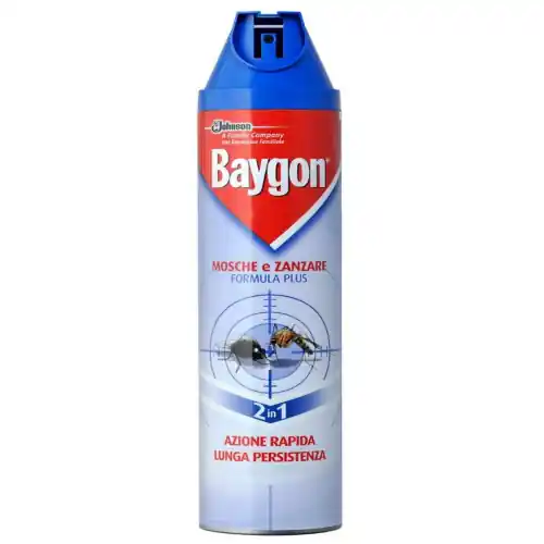 Baygon 400 ml spray insetticida antizanzare per mosche zanzare insetti volanti Op = Op