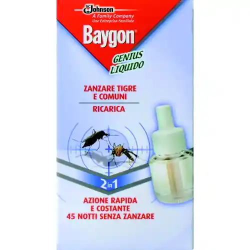Baygon Genius ricarica liquida 45 notti insetticida zanzare antizanzare Tijdelijk Beschikbaar