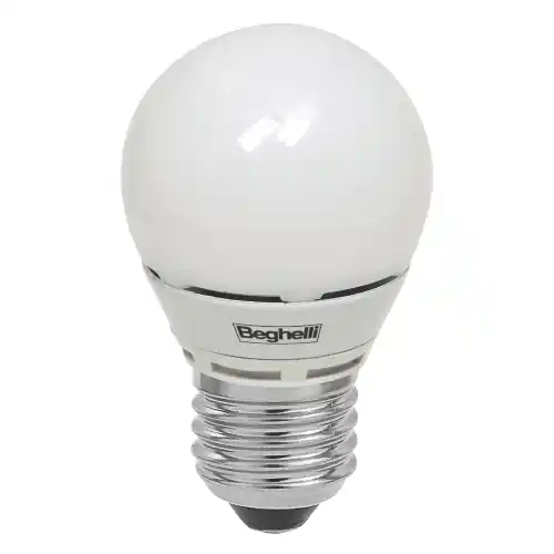 Koop Vandaag Beghelli Ecoled lampada lampadina led sfera opaca 6W E27 luce calda bianca