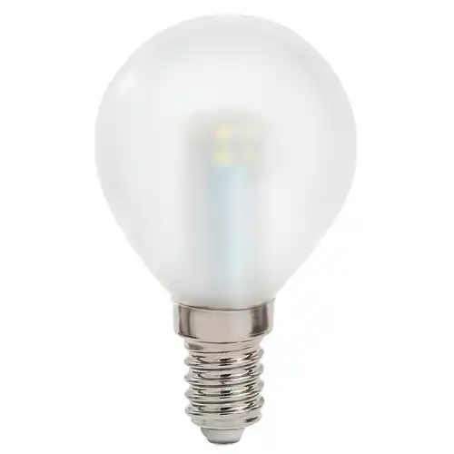 Beghelli lampada lampadina sfera a led 2,5W E14 luce calda smerigliata Direct Verzonden