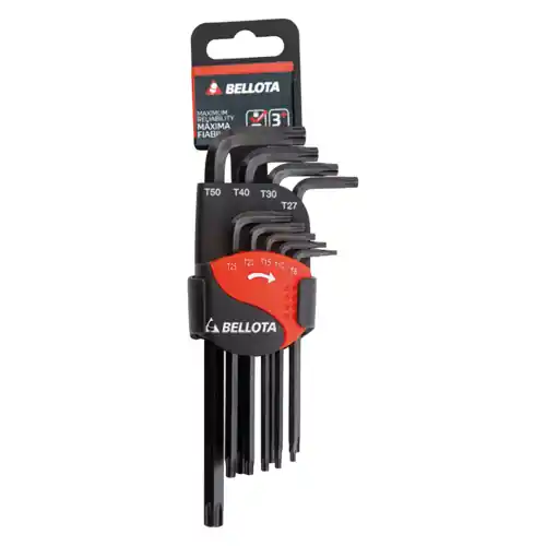 Bellota chiavi torx in serie T9-T50 kit di 9 pezzi torx professionali Beperkte Voorraad