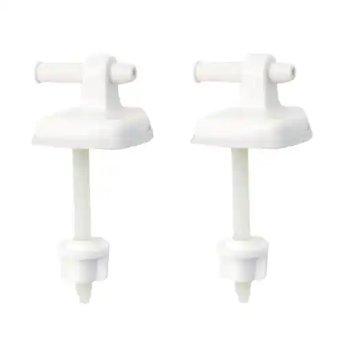 Goedkoop Bemis Kit cerniere di ricambio per sedile Atlantico di colore bianco set per copriwater tavoletta vaso wc