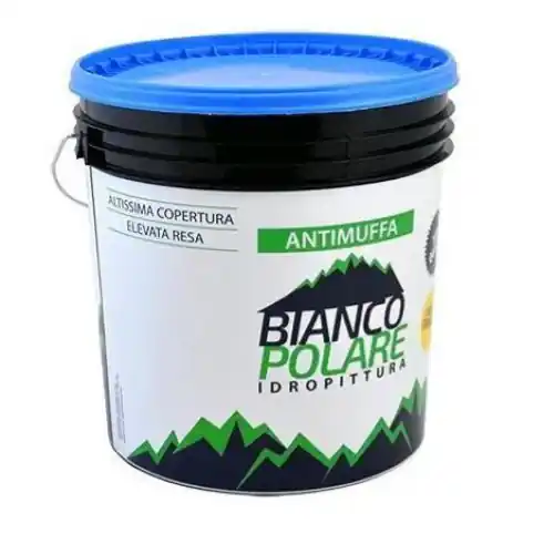 Bianco Polare idropittura semilavabile traspirante antimuffa bianca da lt 4 pittura per interni Uitverkoop