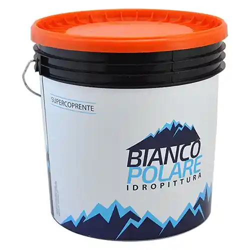 Hete Deal Bianco Polare idropittura superlavabile antigoccia bianca 4 lt pittura supercoprente per interni ed esterni