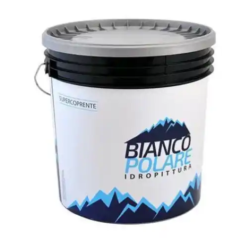 Finale Uitverkoop Bianco Polare idropittura tempera traspirante 4 lt per interni pittura bianca per soffitti bagni cucina