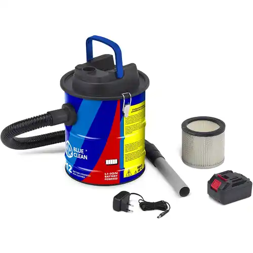 Finale Uitverkoop Bidone aspiracenere "E 12B" in acciaio batteria a litio 18V 2Ah 12 lt filtro Hepa per stufe e camini
