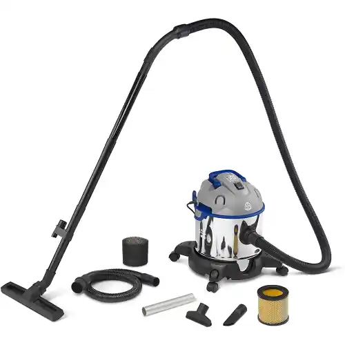 Seizoensaanbieding Bidone aspiracenere "M 20" in acciaio 1200W 12 lt filtro Hepa per stufe e camini con funzione soffiante