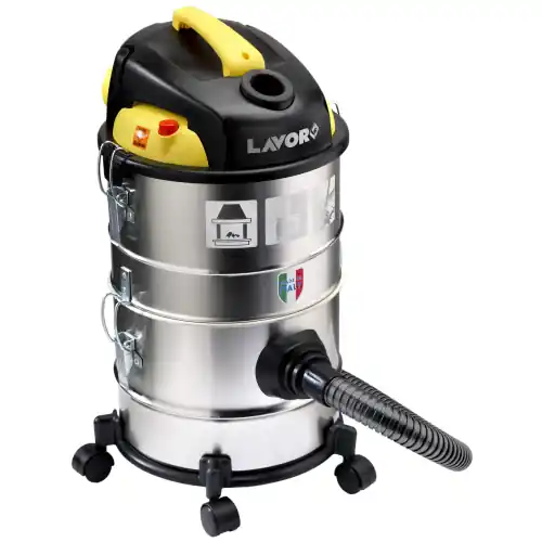Dagaanbieding Bidone aspiracenere stufa camino Ashley Kombo 1000 W in metallo 14+14 lt con filtro a cartuccia e funzione aspirapolvere
