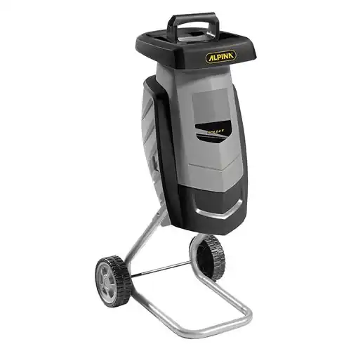 Biotrituratore elettrico ACH 2.2E motore con pennelli 2200 W sistema di taglio a doppio coltello reversibile con contenitore Hete Deal