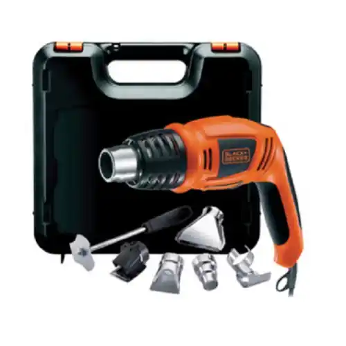 Alleen Vandaag Black & Decker B&D KX1693 sverniciatore termico 1800W pistola termica con valigetta