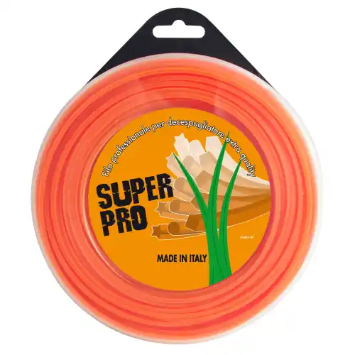 Nieuw Blister filo in nylon professionale per decespugliatore tagliabordi sezione quadra 3 mm x 45 mt