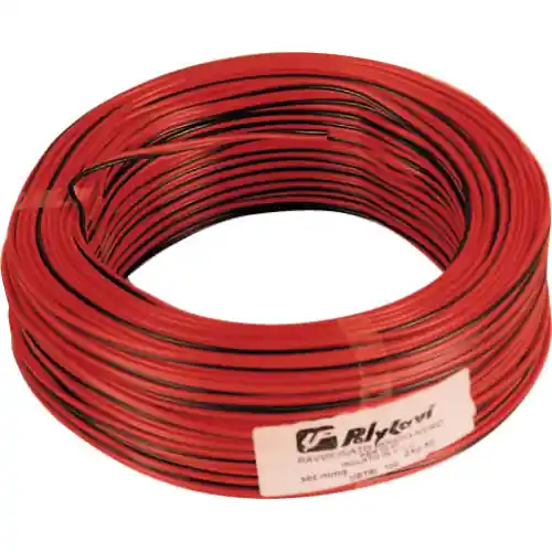 Hete Deal bobina 100 mtl cavo elettrico piattina Hi-fi sezione 2x0,5 mm² rosso nero