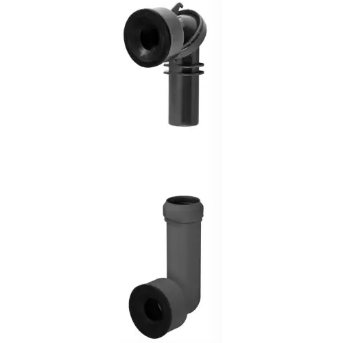 Bonomini Super Kanna raccordo universale snodato in PP Ø 32 mm per cassetta wc alta Beperkte Voorraad