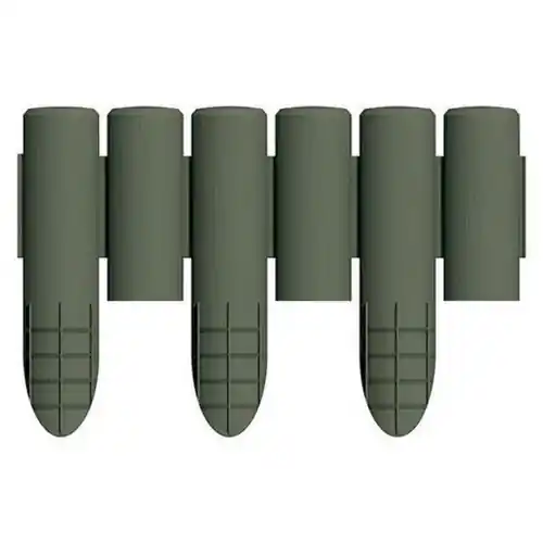 Bordatura modulare di 6 picchetti muschio in plastica resistente per aiuole giardini aree verdi possono coprire 2,3 m lineari Bestel Nu