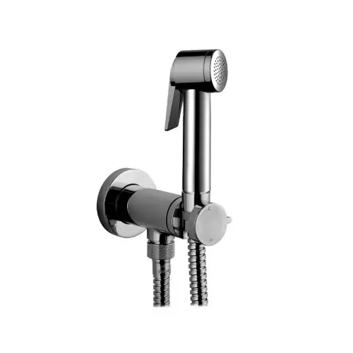 Bossini Paloma flat kit miscelatore con doccia a pulsante in abs e flessibile in ottone da 125 cm doccino duplex doccia Meest Verkocht