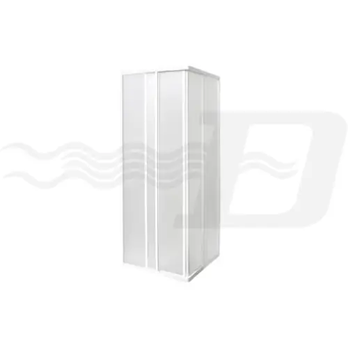 box cabina doccia 2 lati serie York mod 100MB2 cm 80 185h bianco Snelle Levering
