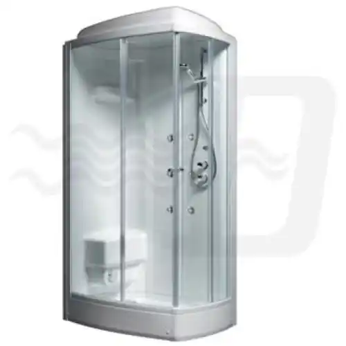 Actieprijs box cabina doccia sx rettangolare Pirenei con idromassaggio cm 228h