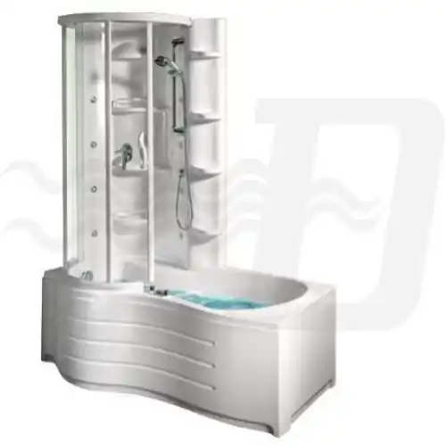box combinato dx idrovasca vasca cabina doccia mod Canyon pannelli Voordeelprijs