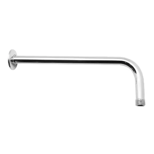 Betaalbaar Braccio doccia leggero con rosone in acciaio inox attacchi G 1/2" Ø braccio 18 mm lunghezza 400 mm