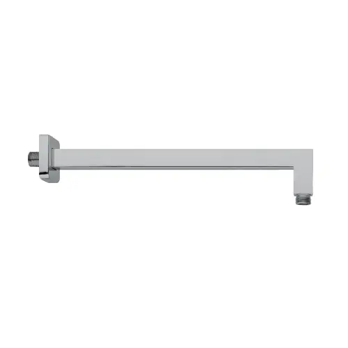 Fabrieksprijs Braccio doccia quadrato minimale in ottone 300 mm attacchi 1/2"M braccio 25x25 mm con rosone 58x58 mm