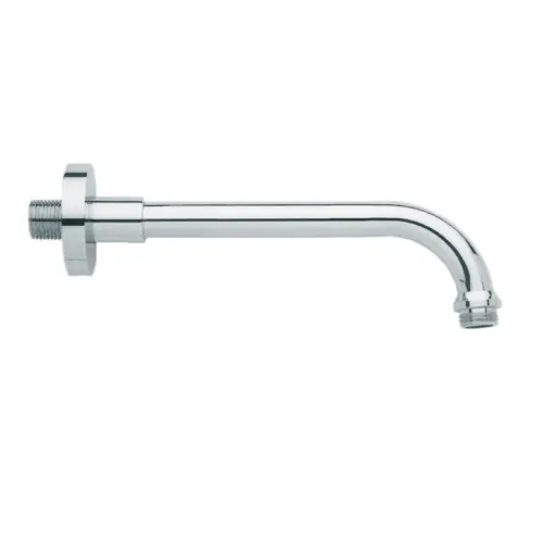 Braccio doccia rotondo minimale in ottone 300 mm attacchi 1/2"M braccio Ø 18 mm con rosone Ø 55 mm Hoge Kwaliteit