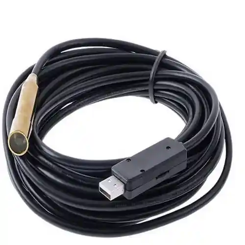 Camera usb wire endescopio con cavo flessibile 10 mt per ispezione compatibile con tutti i pc telecamera Meest Verkocht