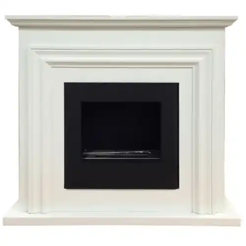 caminetto a bioetanolo mod A180 in legno bianco cm 80x28x75h camino Gereduceerde Prijs