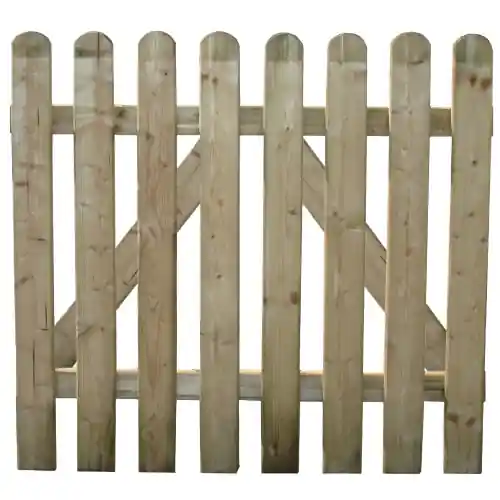 Hoge Kwaliteit Cancello steccato Polly in legno di pino impregnato cm 100x100 cancelletto per giardino esterno