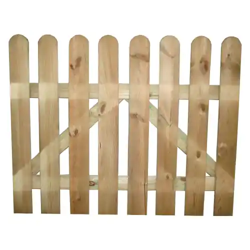 Cancello Tulum in legno di pino impregnato 100x100 cm per recinzioni e delimitazioni da esterno giardino e aree verdi Alleen Vandaag