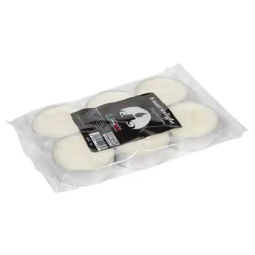 Alleen Vandaag Candele Tea light Maxi 6 pz lumelle lumini Ø 60x20 mm bianco lumella candela lumino
