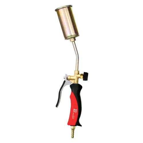 Hete Deal Cannello da riscaldo a gas in ottone con rubinetto per la regolazione diametro 45mm lunghezza 40 cm