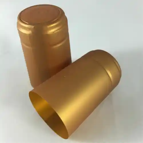 Capsule termoretraibili Ø 33 x 55 mm colore oro 100 pz protezione tappi di sughero da muffe e tarli bottiglia spumante vino Dagaanbieding
