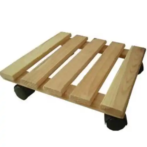 Bestseller Carrellino carrello poratutto in legno munito di ruote cm 35x35 porta vasi