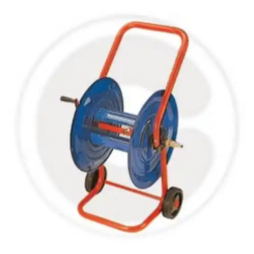 Korting carrello avvolgitubo in lamiera per 50 mt di tubo irrigazione giardinaggio